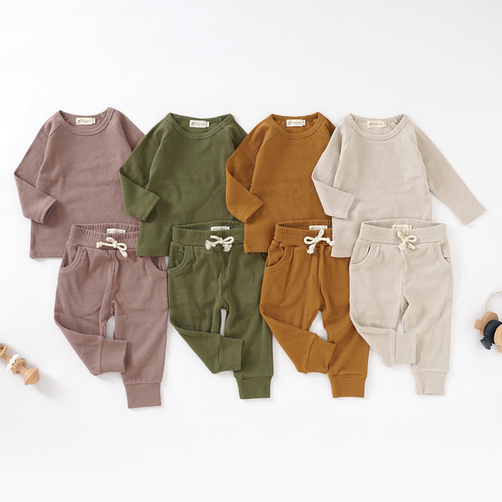 Organic Natural Cotton Pyjama Outfit 0-3 Years - Tiny Alpaca UK