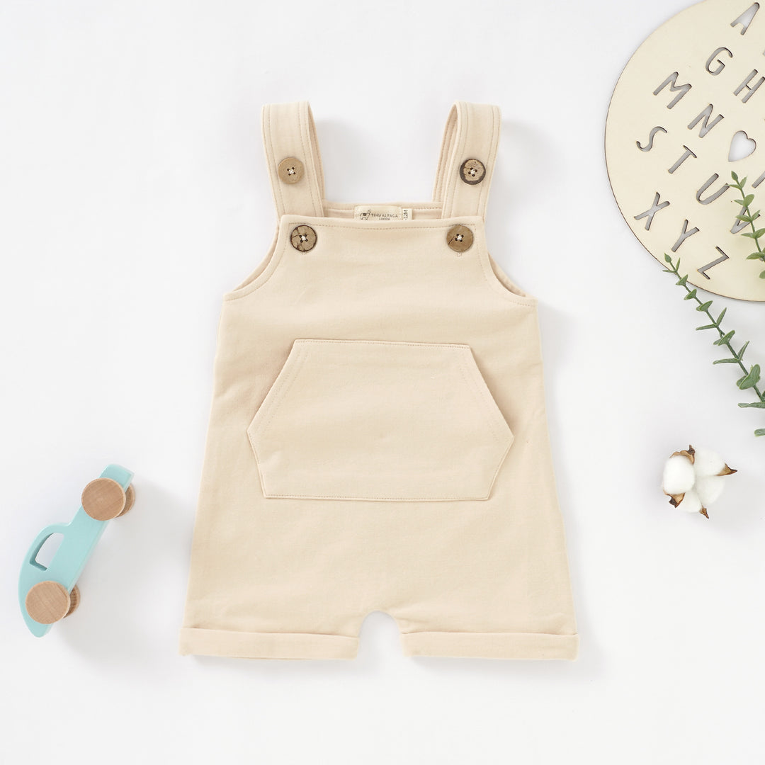 Organic Cotton Dungarees 0-24 Months - Tiny Alpaca UK
