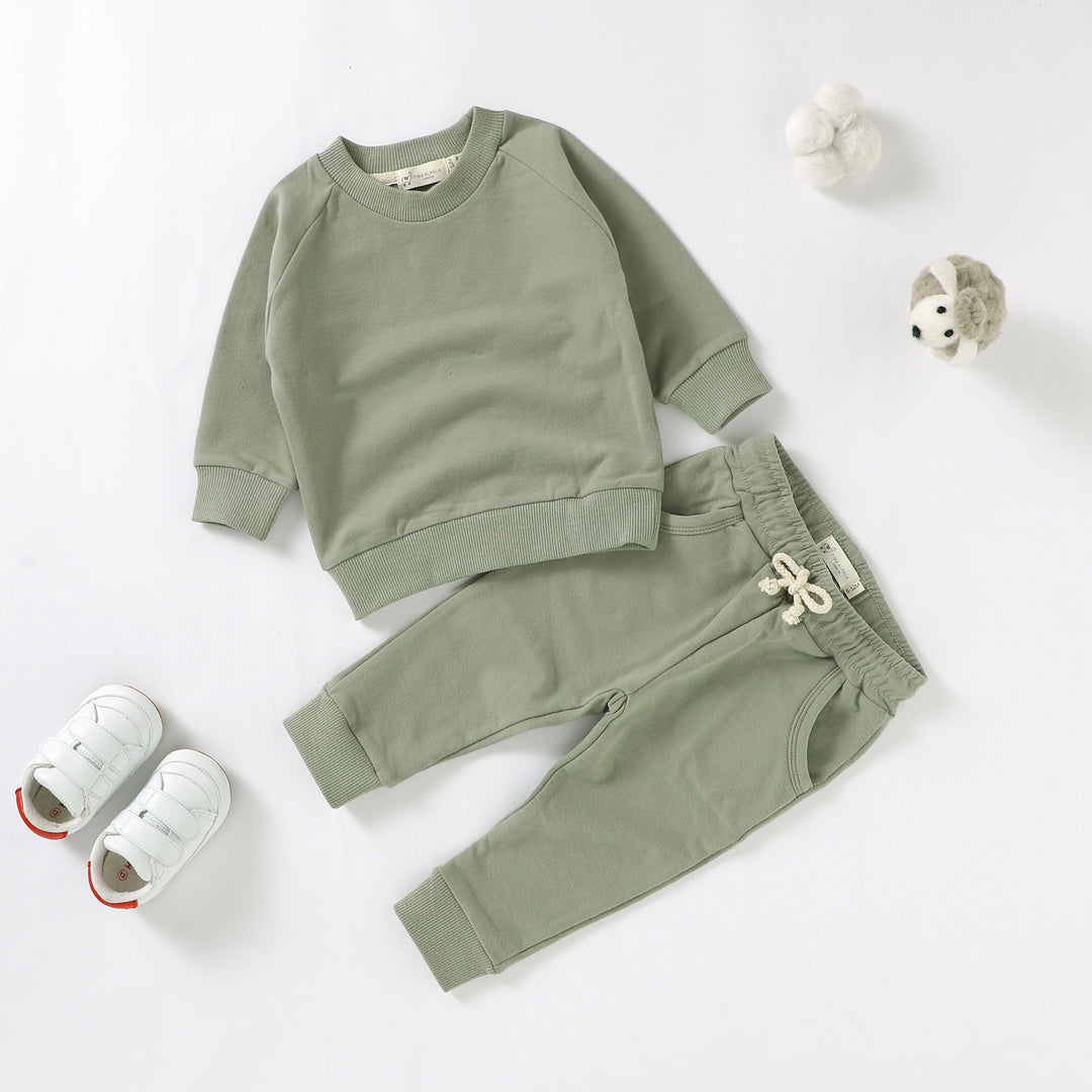Organic Natural Cotton Baby Sweater Set | 0-2 Years - Tiny Alpaca UK