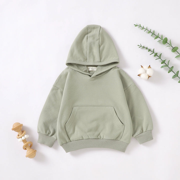 ORGANIC COTTON HOODIE JUMPER 0-3 YEARS - Tiny Alpaca UK