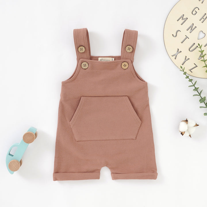 Organic Cotton Dungarees 0-24 Months - Tiny Alpaca UK