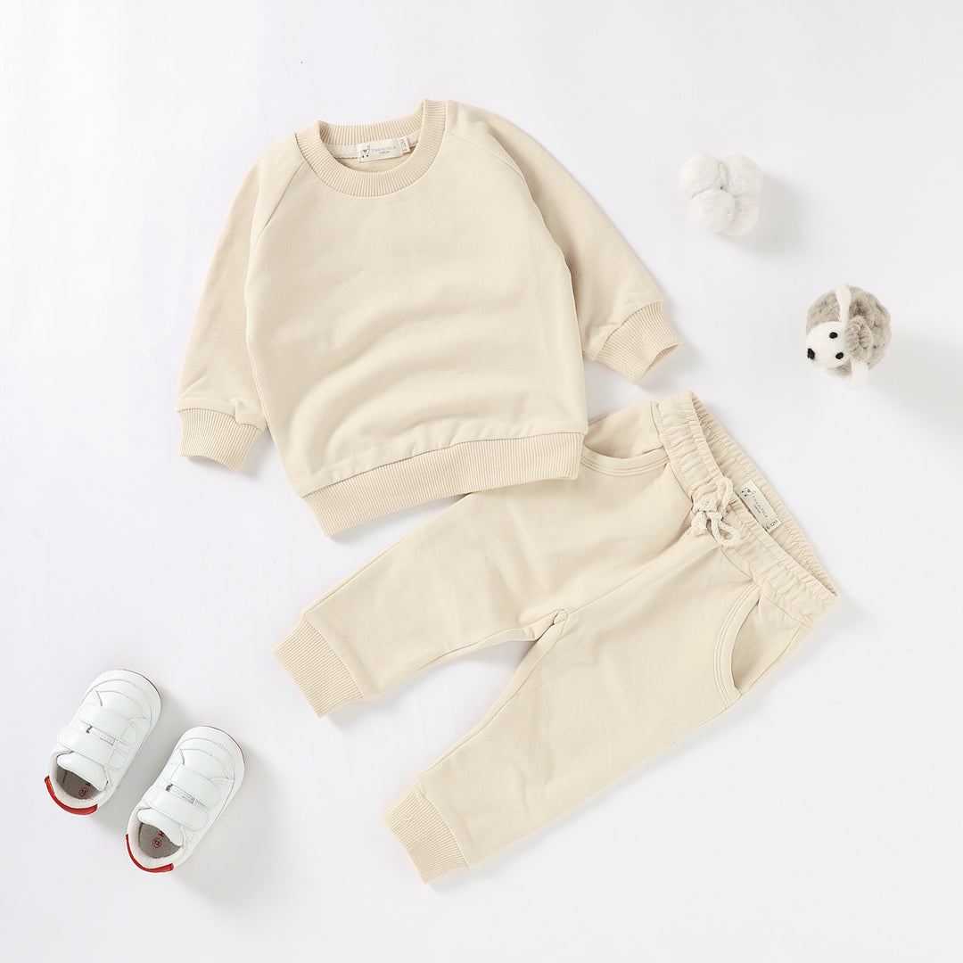 Organic Natural Cotton Baby Sweater Set | 0-2 Years - Tiny Alpaca UK