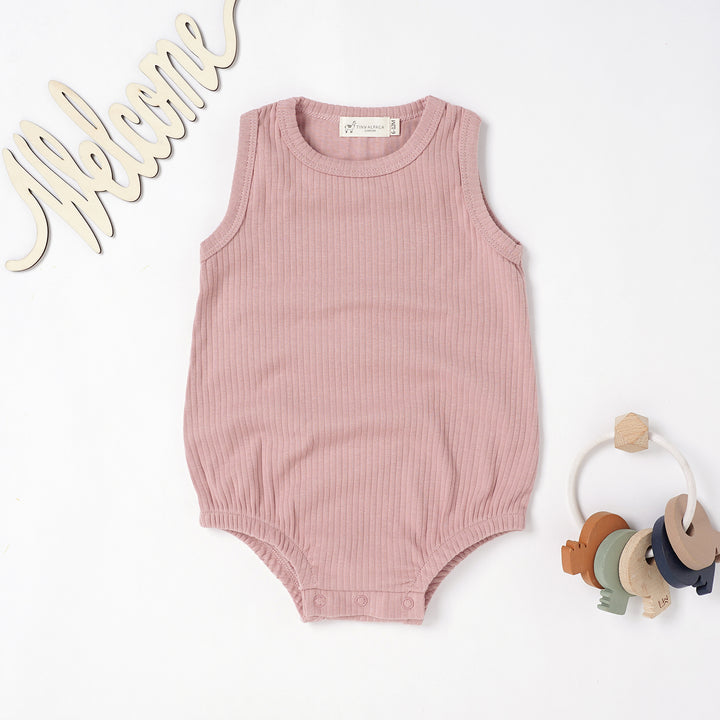 Tiny Alpaca Baby Sleeveless Organic Bodysuits - Tiny Alpaca UK