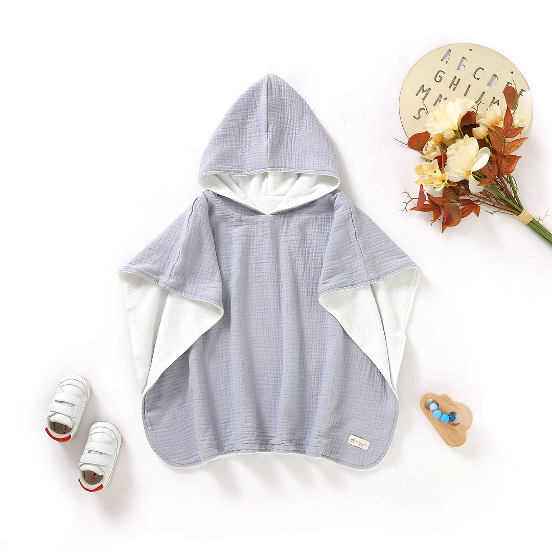 Tiny Alpaca | Organic Cotton Baby Poncho Towel | 70x60CM - Tiny Alpaca UK