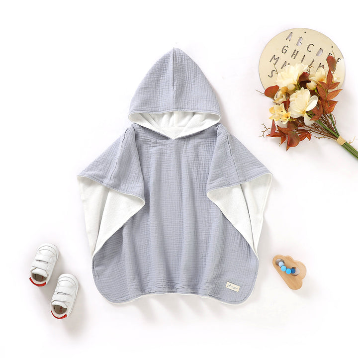 Tiny Alpaca | Organic Cotton Baby Poncho Towel | 70x60CM - Tiny Alpaca UK