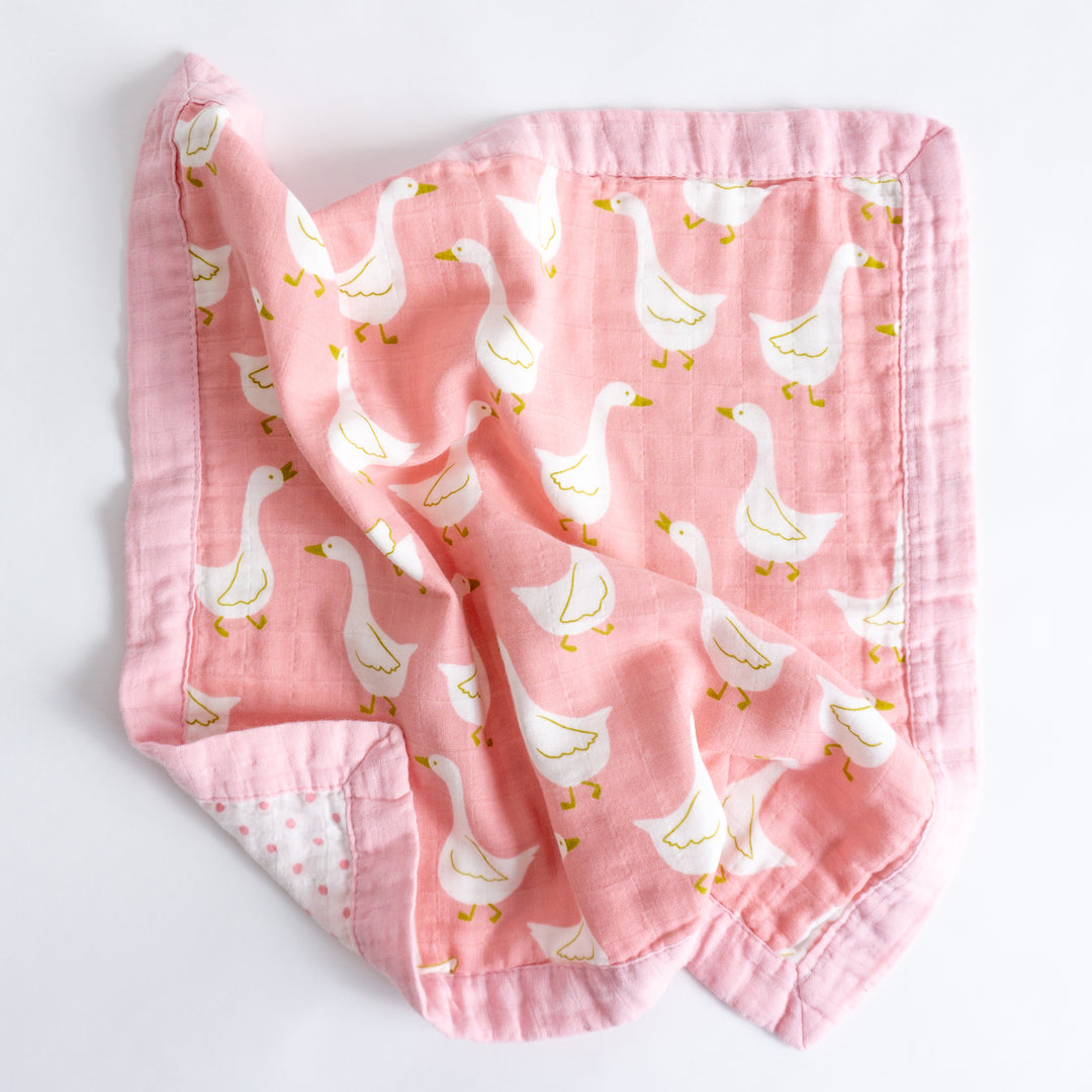 Organic Cotton Comforters "Rabbit and Swan" (Set of 2) 40X40CM - Tiny Alpaca UK