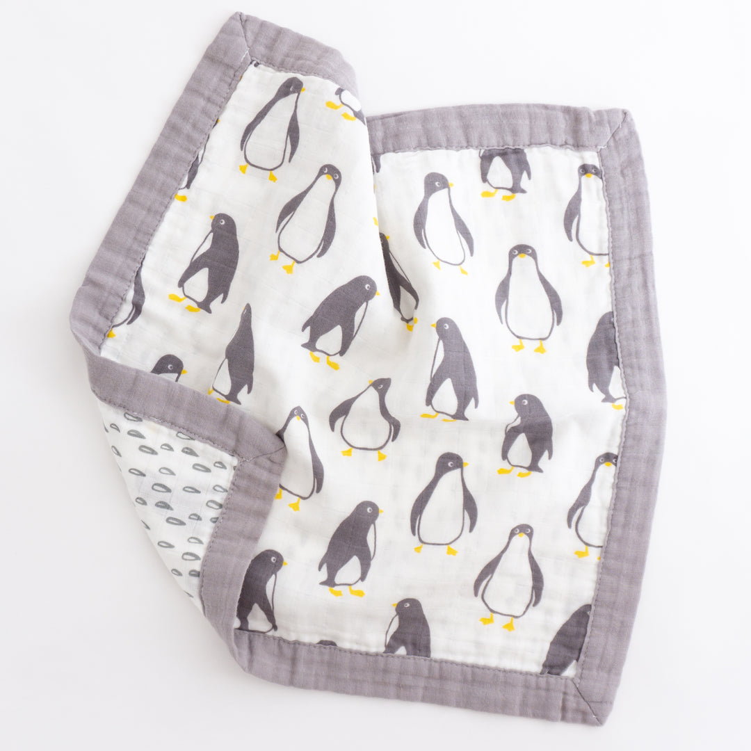 Organic Cotton Comforters "Penguin and Polar Bear" (Set of 2) 40x40CM - Tiny Alpaca UK