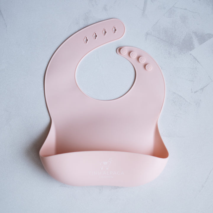 Tiny Alpaca | Silicone Baby Bib with Collecting Tray - Tiny Alpaca UK