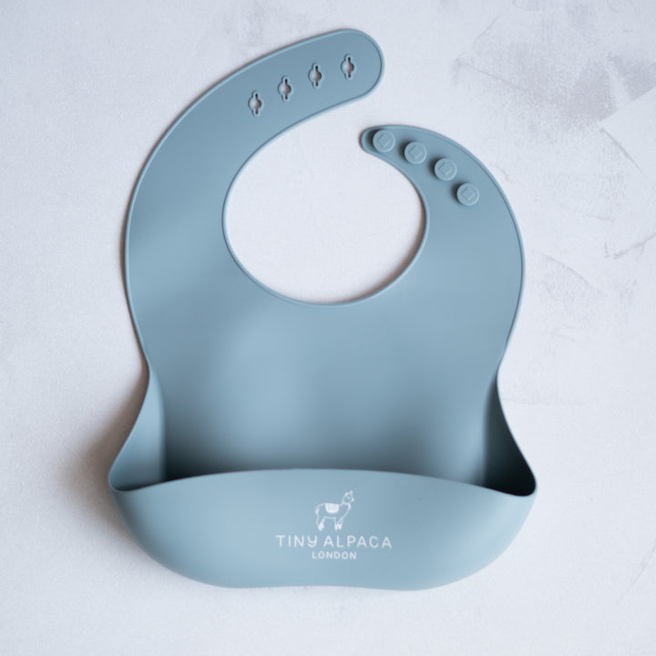 Tiny Alpaca | Silicone Baby Bib with Collecting Tray - Tiny Alpaca UK
