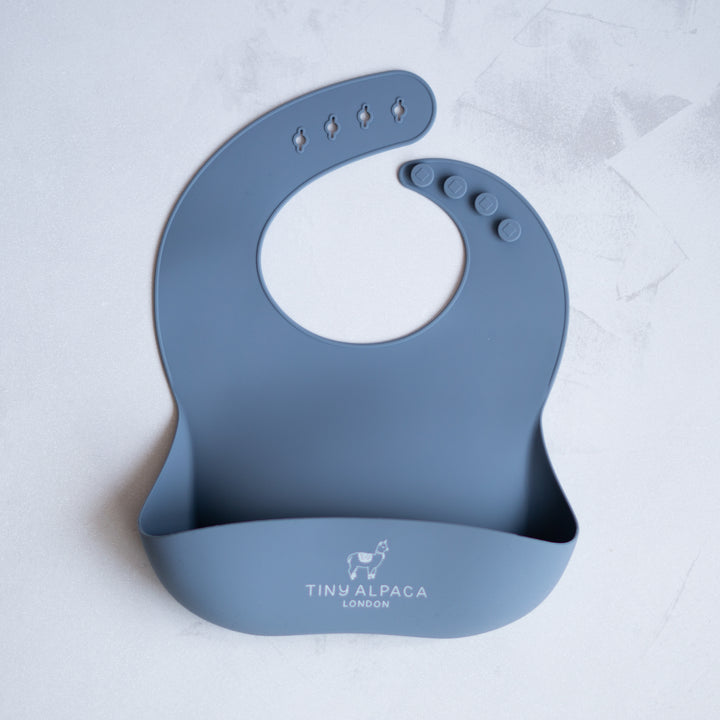 Tiny Alpaca | Silicone Baby Bib with Collecting Tray - Tiny Alpaca UK