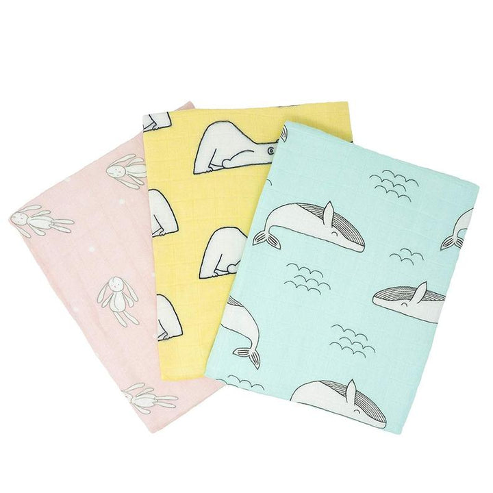 Bamboo Muslin Cloths 60X60CM (Set of 7) - Tiny Alpaca UK
