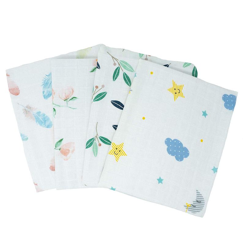 Bamboo Muslin Cloths 60X60CM (Set of 7) - Tiny Alpaca UK