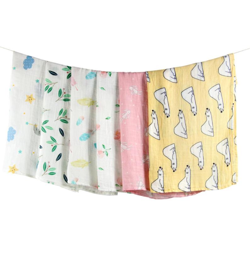 Bamboo Muslin Cloths 60X60CM (Set of 7) - Tiny Alpaca UK